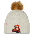 CHICAGO BEARS WOMEN'S 2022 SIDELINE CUFFED KNIT - CREAM