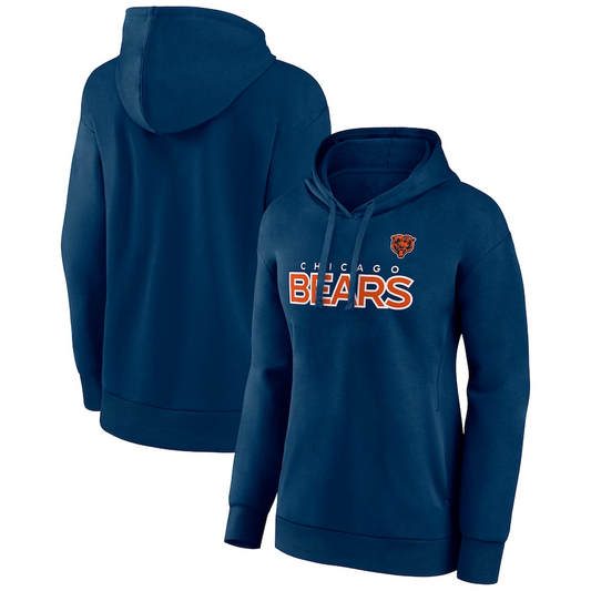 SUDADERA CON CAPUCHA ICONIC CHECKLIST DE CHICAGO BEARS PARA MUJER