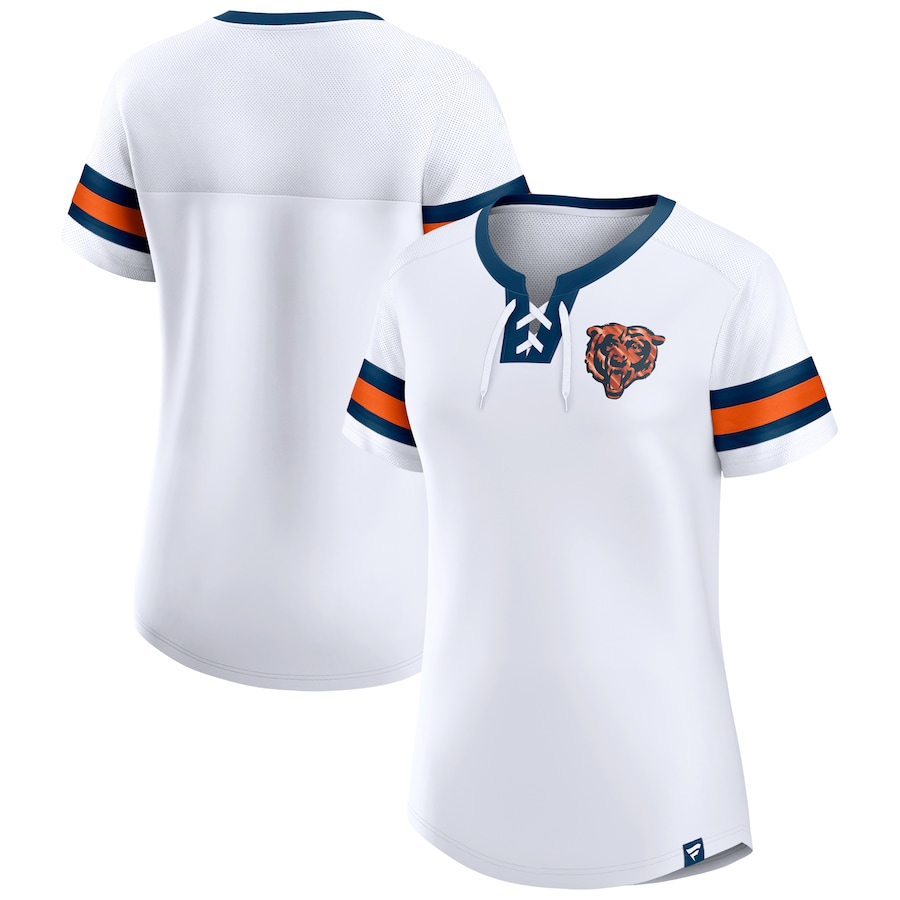 CHICAGO BEARS LA MEJOR CAMISETA CON CORDONES DEL DOMINGO PARA MUJER