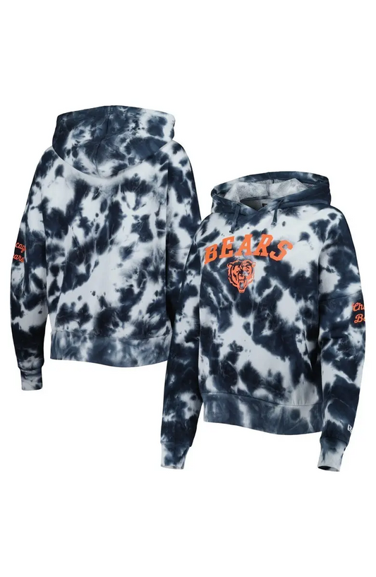 CHICAGO BEARS WOMEN'S TIE DYE HOODIE SWEATSHIRT