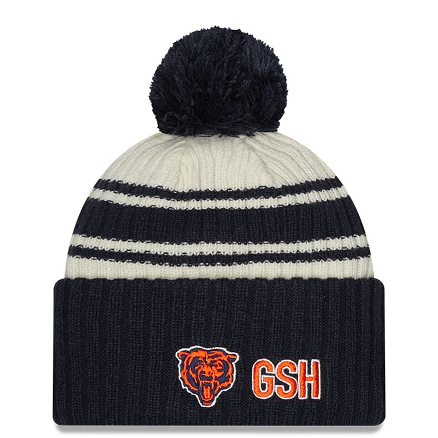 CHICAGO BEARS YOUTH 2022 SIDELINE SPORT CUFFED POM KNIT