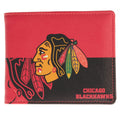 CARTERA DE DOS PLEGABLES CON LOGO BLACKHAWKS DE CHICAGO