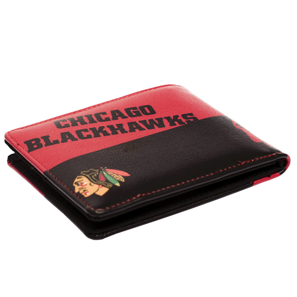 CARTERA DE DOS PLEGABLES CON LOGO BLACKHAWKS DE CHICAGO