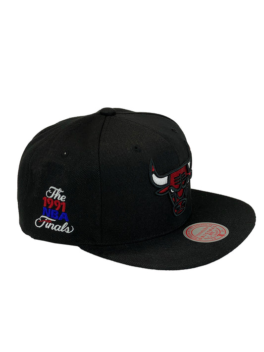 CHICAGO BULLS 1991 FINALS PATCH SNAPBACK