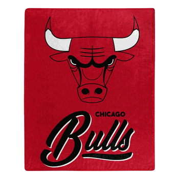 CHICAGO BULLS SIGNATURE 50"X60" RASCHEL THROW BLANKET