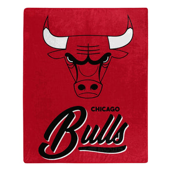 CHICAGO BULLS SIGNATURE 50"X60" RASCHEL THROW BLANKET