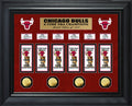 CHICAGO BULLS 6-TIME NBA CHAMPIONS DELUXE GOLD COIN & BANNER COLLECTION
