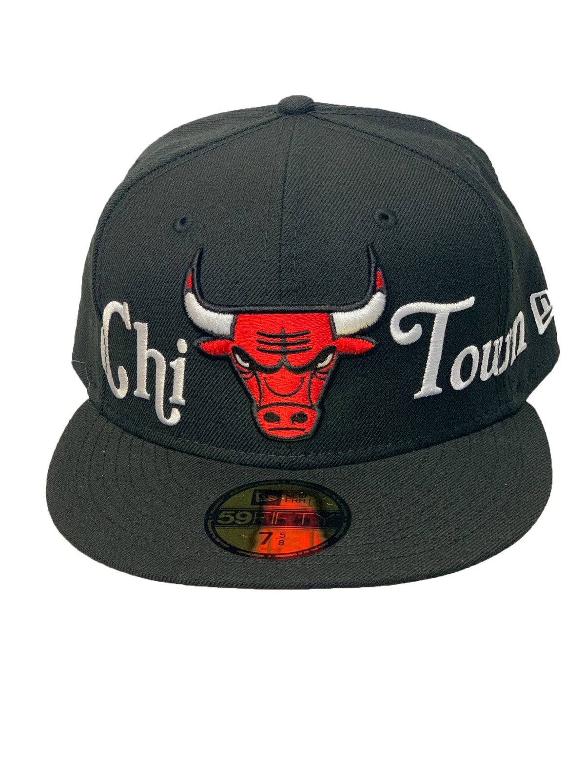 CHICAGO BULLS 9524 CITY NICKNAME 59FIFTY FITTED HAT - BLACK