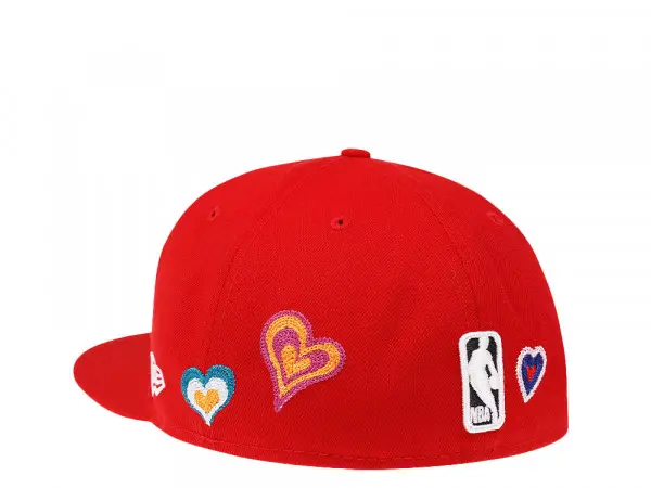 CHICAGO BULLS CHAINSTITCH HEART 59FIFTY FITTED HAT