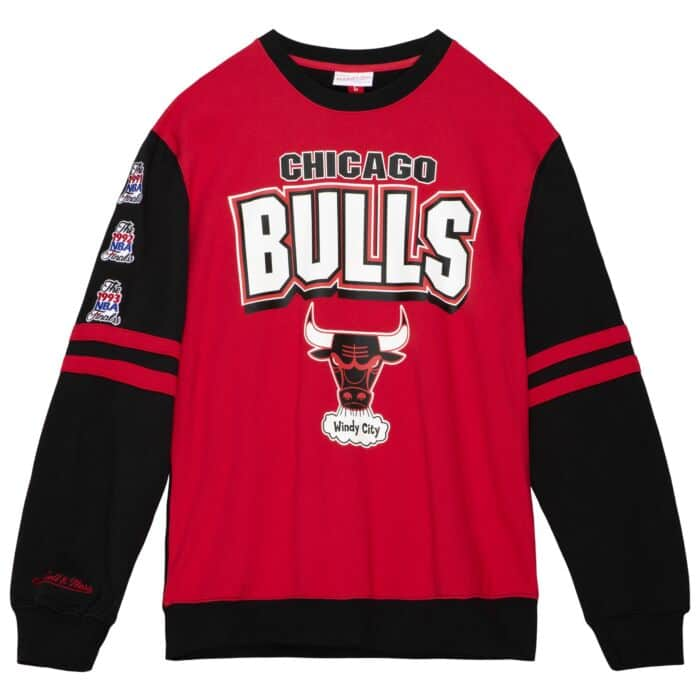 CHICAGO BULLS MEN'S ALL OVER CREWNECK SWEATSHIRT 2.0