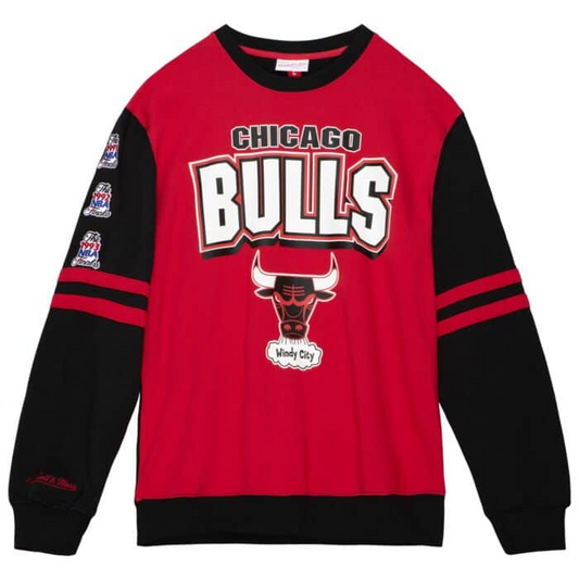 CHICAGO BULLS MEN'S ALL OVER CREWNECK SWEATSHIRT 2.0