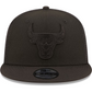 CHICAGO BULLS MEN'S CLASSIC TRUCKER 9FIFTY SNAPBACK-BLACK ON BLACK