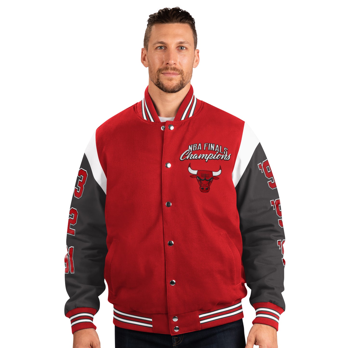 NBA Chicago Bulls Varsity Jacket (Black) 3XL