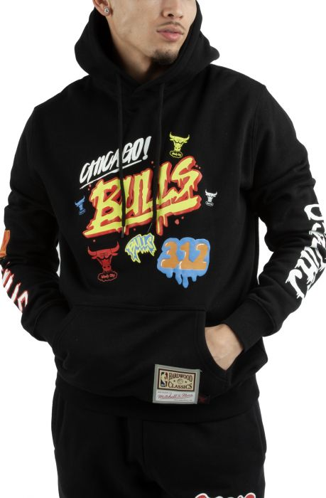 CHICAGO BULLS MEN'S SLAP STICKER HOODIE SWEATER