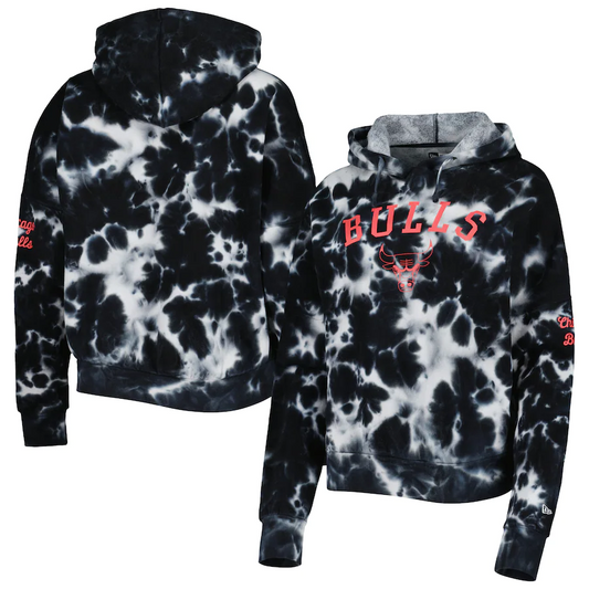 SUDADERA CON CAPUCHA TIE DYE MUJER CHICAGO BULLS