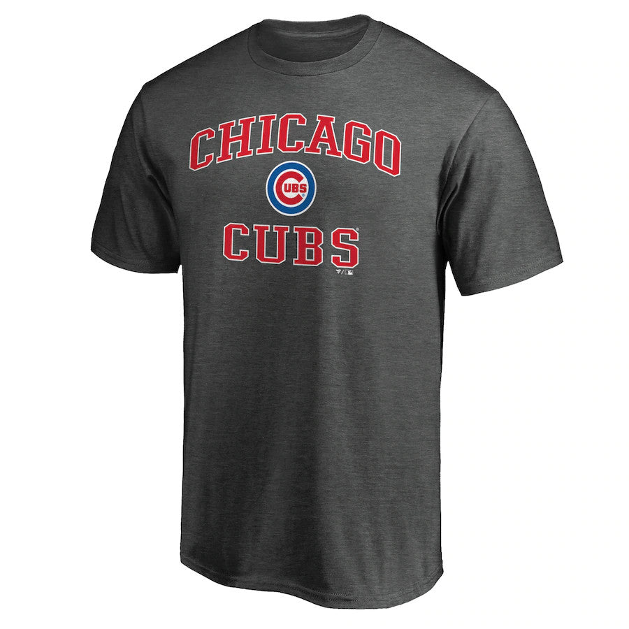 CHICAGO CUBS CAMISETA CORAZÓN Y ALMA GRIS HEATHER PARA HOMBRE