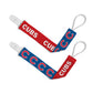 CHICAGO CUBS PACIFIER CLIP SET