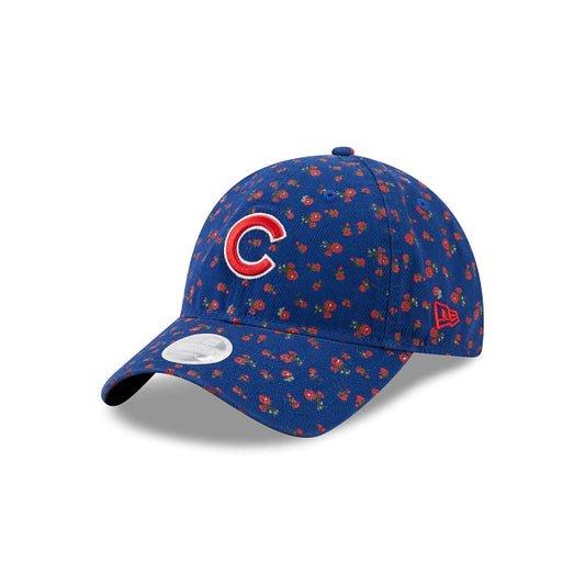 CHICAGO CUBS WOMEN'S FLORAL 9TWENTY ADJUSTABLE HAT - BLUE