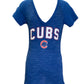 CHICAGO CUBS WOMEN'S FOIL BORDER NAME TEE