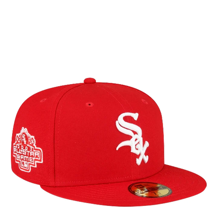 CHICAGO WHITE SOX SIDEPATCH 2003 ALL-STAR GAME 59FIFTY SOMBRERO AJUSTADO - ROJO
