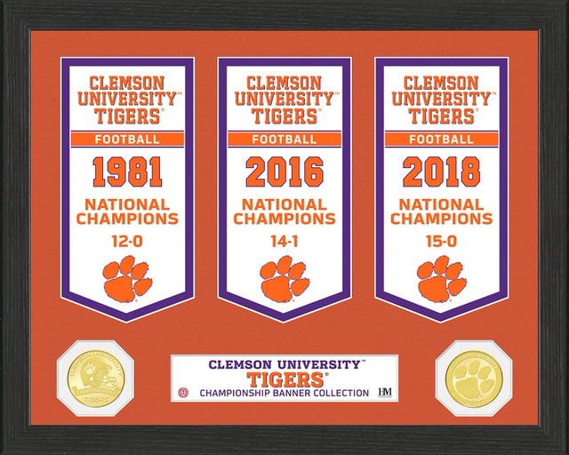 CLEMSON TIGERS BANNER COLLECTION PHOTO