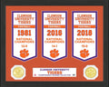 CLEMSON TIGERS BANNER COLLECTION PHOTO