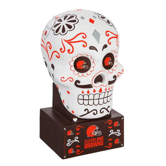 CLEVELAND BROWNS SUGAR SKULL HEAD