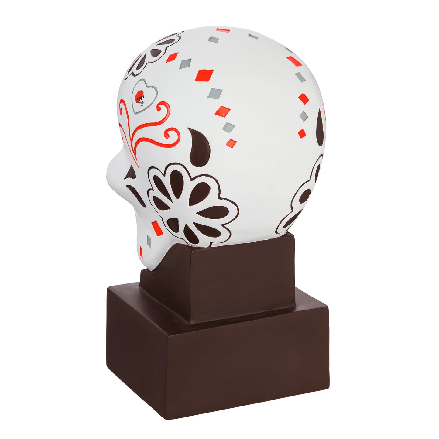 CLEVELAND BROWNS SUGAR SKULL HEAD