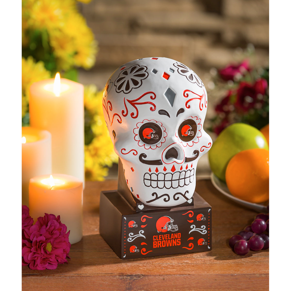 CABEZA DE CALAVERA DE AZÚCAR CLEVELAND BROWNS