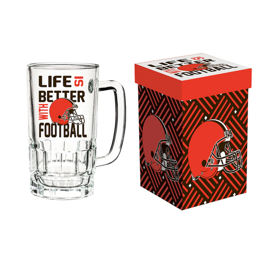 TAZA CON CAJA CLEVELAND BROWNS TANKARD