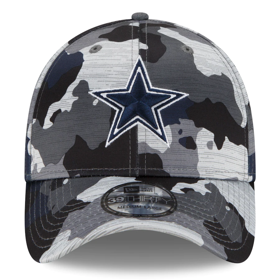 Dallas cowboys new era top mens white training 39thirty cap