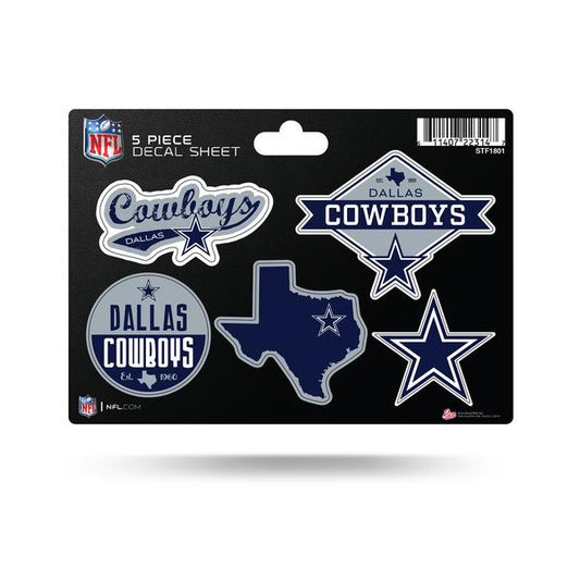 DALLAS COWBOYS 5-PIECE STICKER SHEET