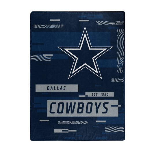 DALLAS COWBOYS DIGITIZE 60"X80" ROYAL PLUSH RASCHEL BLANKET