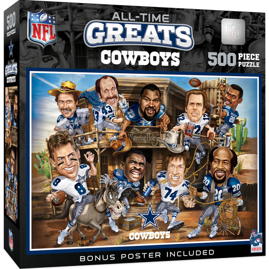 DALLAS COWBOYS ALL TIME GREATS 500 PIECE JIGSAW PUZZLE