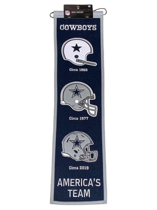 DALLAS COWBOYS EVOLUTION BANNER