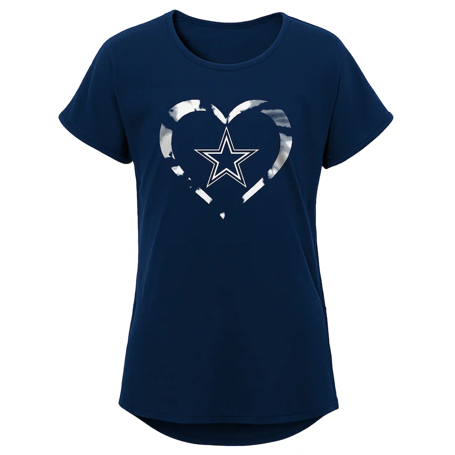 CAMISETA CORAZÓN TIE DYE NIÑA DALLAS COWBOYS