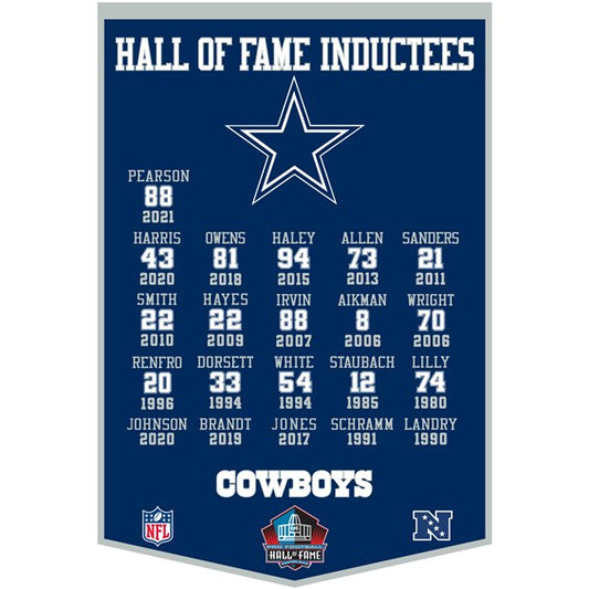 DALLAS COWBOYS HOF ENSHRINEE BANNER