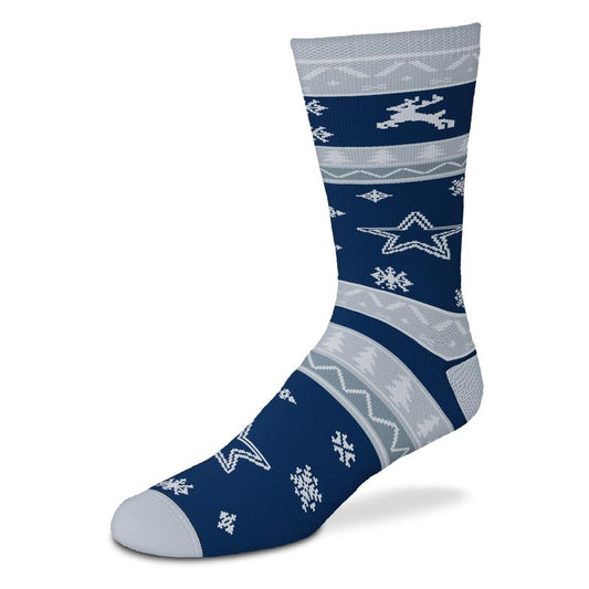 CALCETINES CON ESTAMPADO NAVIDEÑO DE DALLAS COWBOYS