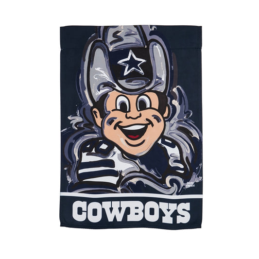 DALLAS COWBOYS JUSTIN PATTEN GARDEN BANDERA DE ANTE