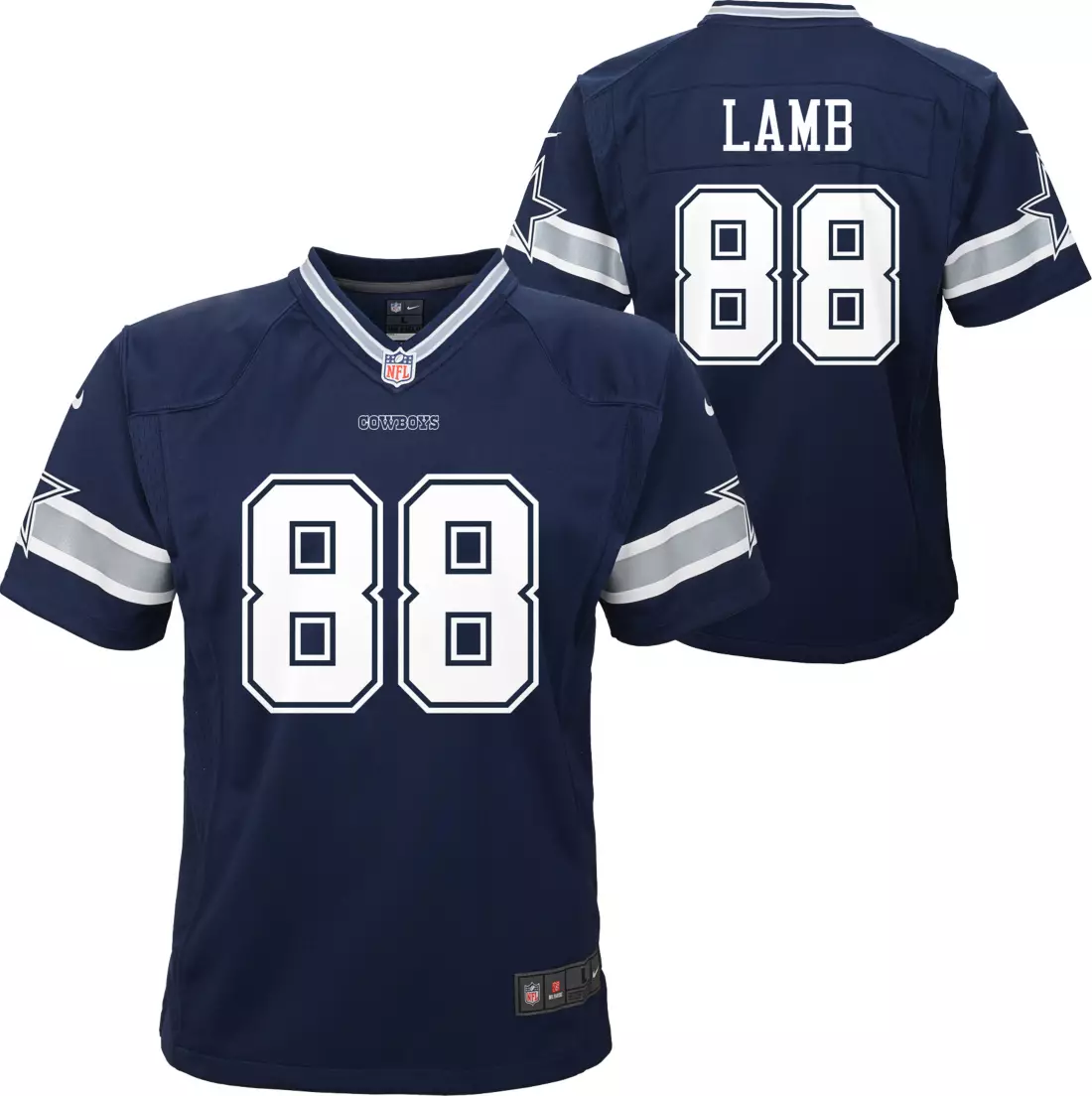 JERSEY DE JUEGO DE CORDERO CEEDEE PARA NIÑOS DE LOS DALLAS COWBOYS