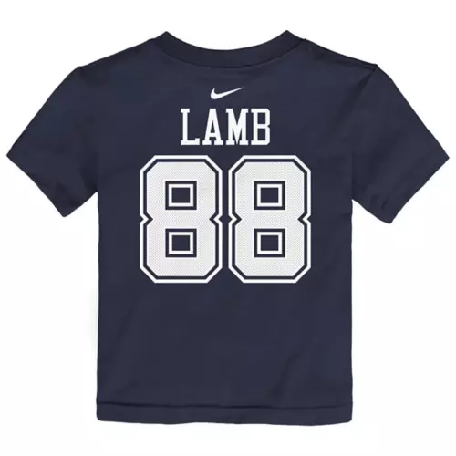 DALLAS COWBOYS KIDS CEEDEE LAMB NAME AND NUMBER T-SHIRT