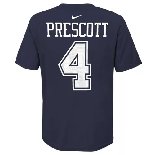 CAMISETA NIÑO DALLAS COWBOYS DAK PRESCOTT NOMBRE Y NÚMERO