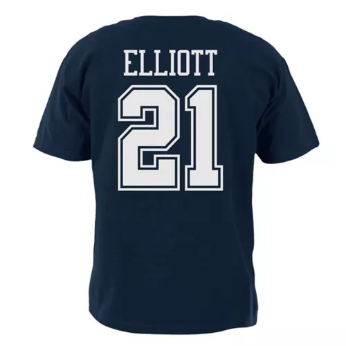 DALLAS COWBOYS KIDS EZEKIEL ELLIOTT NAME AND NUMBER T-SHIRT