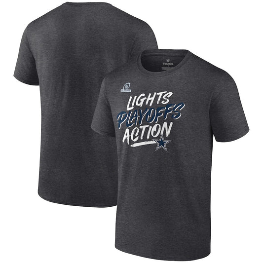 DALLAS COWBOYS MEN'S 2021 PLAYOFF BOUND LIGHTS ACTION T-SHIRT