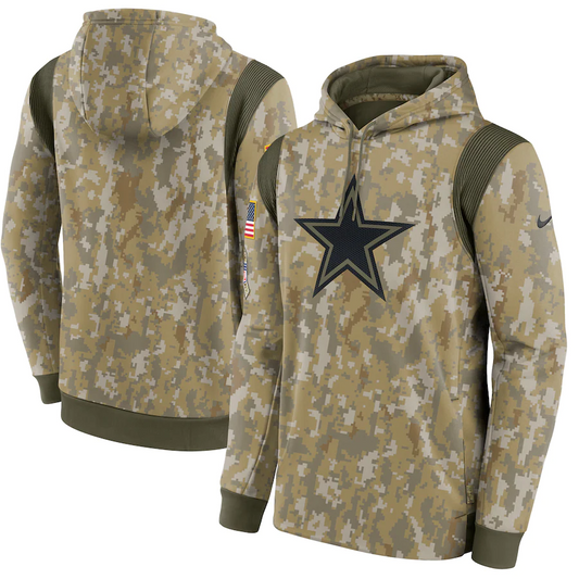 DALLAS COWBOYS MEN'S 2021 SALUTE TO SERVICE HOODIE SWEATSHIRT