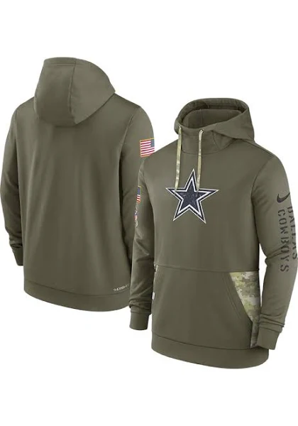 DALLAS COWBOYS MEN'S 2022 SALUTE TO SERVICE NIKE HD SWEATER