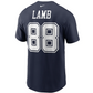 DALLAS COWBOYS MEN'S CEEDEE LAMB NAME NUMBER TEE