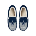 DALLAS COWBOYS MEN'S COLOR BLOCK MOCCASINS
