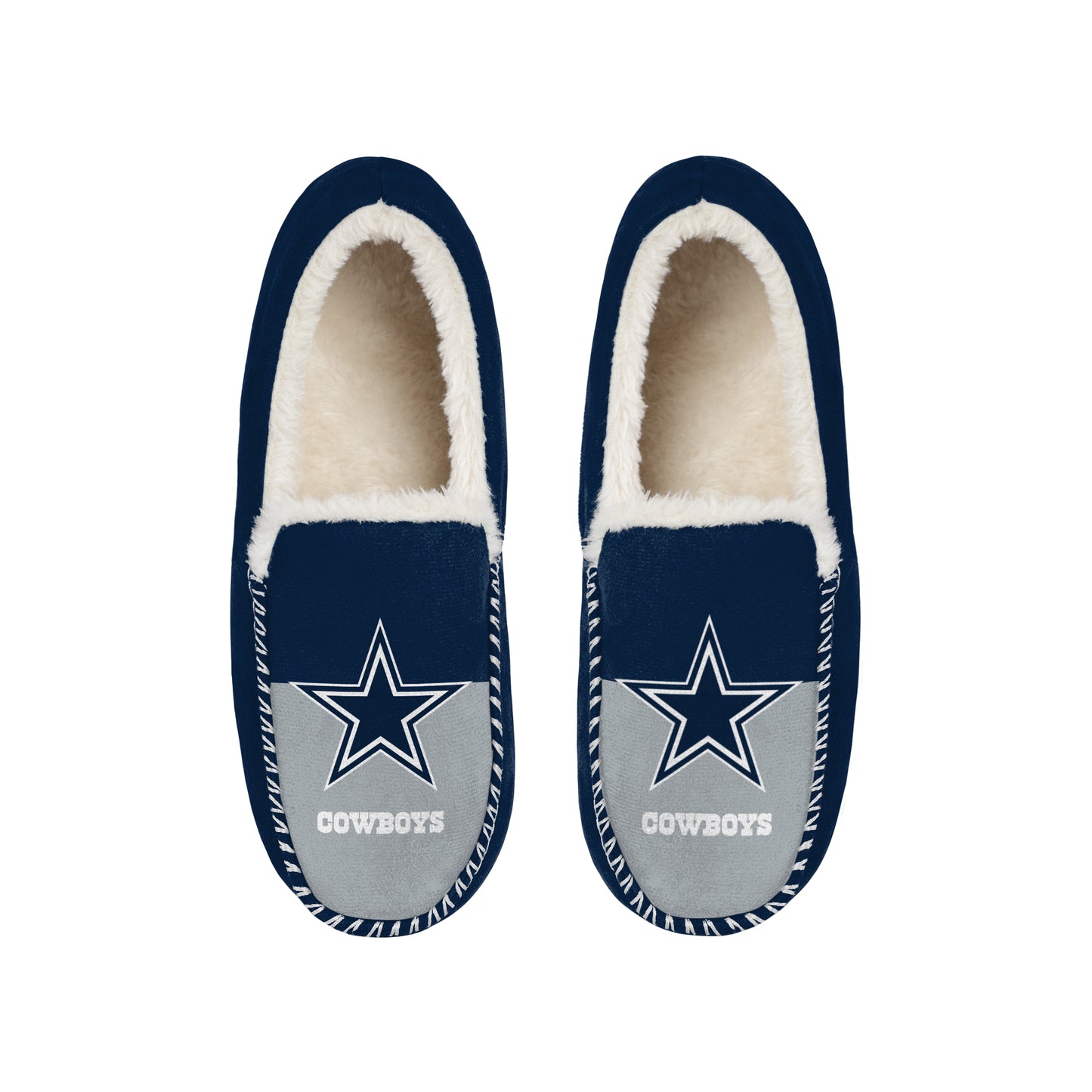 DALLAS COWBOYS MEN'S COLOR BLOCK MOCCASINS