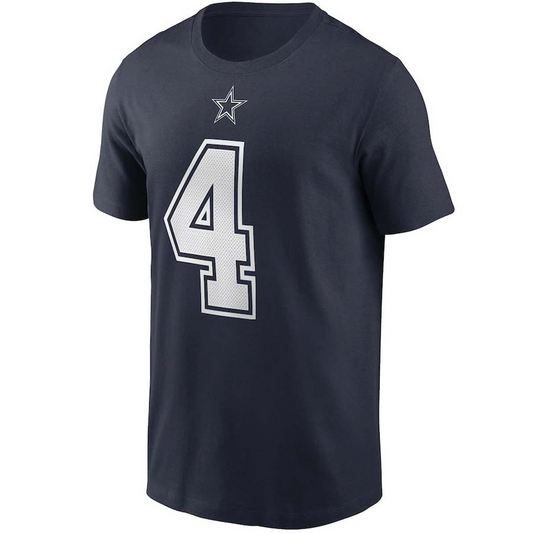 DALLAS COWBOYS HOMBRE DAK PRESCOTT NOMBRE Y NÚMERO CAMISETA NIKE